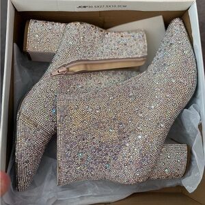 Betsey Johnson Glittering Ankle Booties